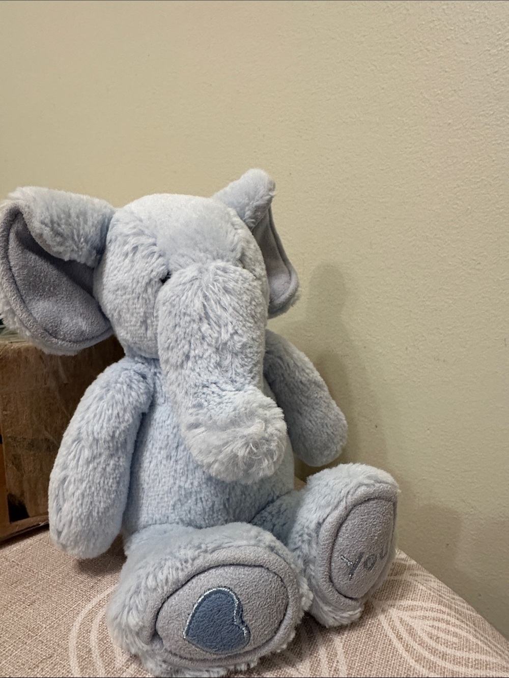 Little Jellycat London Plush Baby Blue Light Blue Elephant
